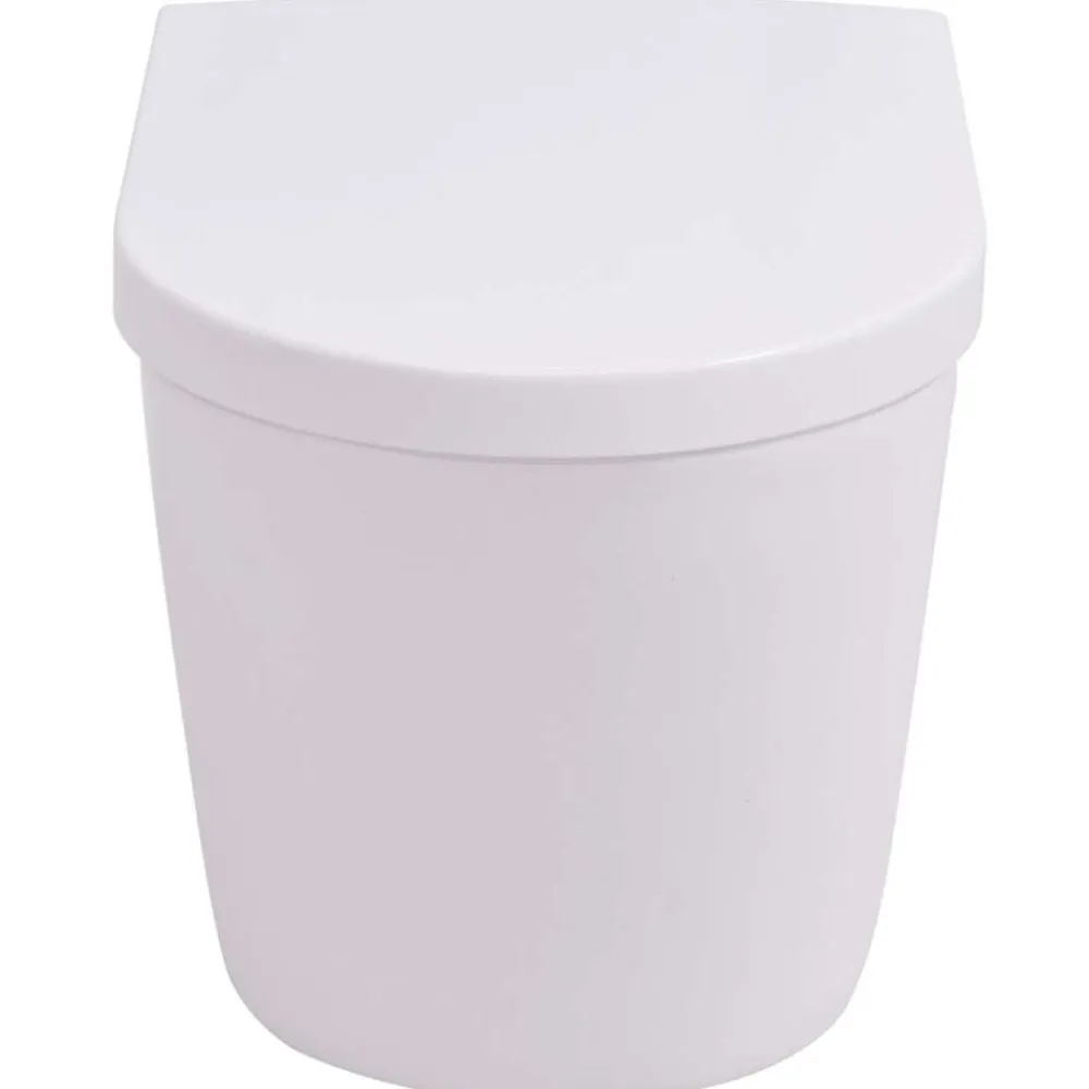 vidaXL Fontanería-Inodoro de pared con cisterna oculta cerámica