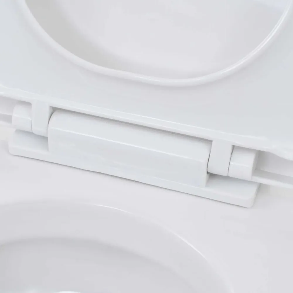 vidaXL Fontanería-Inodoro de pared con cisterna alta oculta de cerámica