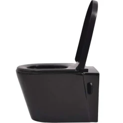 vidaXL Fontanería-Inodoro de pared con cisterna oculta cerámica