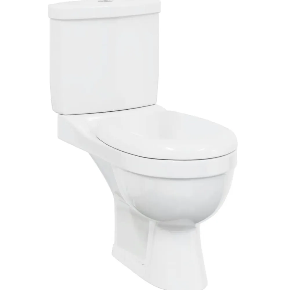 vidaXL Fontanería-Inodoro WC con cisterna