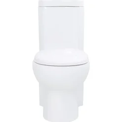 vidaXL Fontanería-Inodoro WC de esquina cerámica