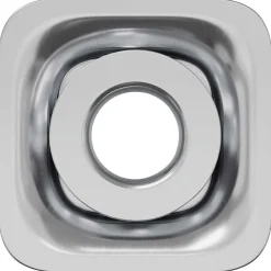 vidaXL Inserto de tubo roscado 2 pcs Negro y Plata Acero Galvanizado Discount