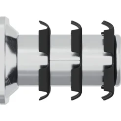 vidaXL Inserto de tubo roscado 2 pcs Negro y Plata Acero Galvanizado Discount