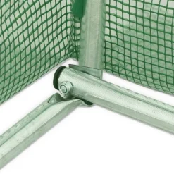 vidaXL Invernadero con estructura de acero 12 m² 6x2x2,85 m Verde Discount