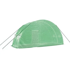 vidaXL Invernadero con estructura de acero 12 m² 6x2x2,85 m Verde Discount