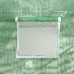 vidaXL Invernadero con estructura de acero 12 m² 6x2x2,85 m Verde Discount