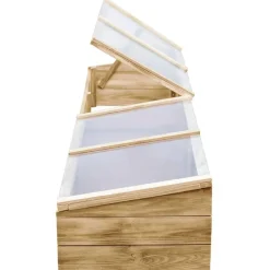 vidaXL Jardín-Invernadero de madera de pino impregnada 200x50x35 cm