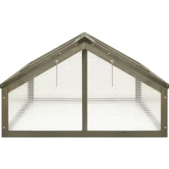 vidaXL Jardín-Invernadero de madera de abeto 114x80x50 cm