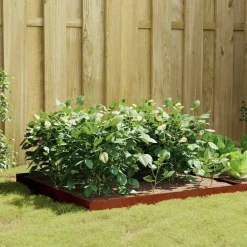 vidaXL Jardinera acero corten 100x100x18,5 cm Acero oxidado/Marr&oacute;n New