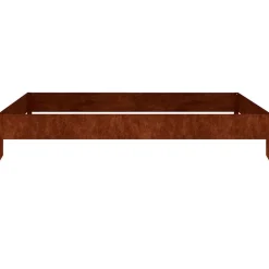 vidaXL Jardinera acero corten 100x100x18,5 cm Acero oxidado/Marr&oacute;n New