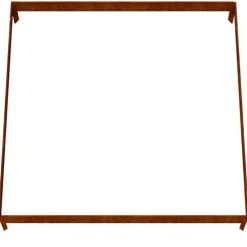 vidaXL Jardinera acero corten 100x100x18,5 cm Acero oxidado/Marr&oacute;n New