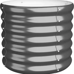 vidaXL Jardinera acero galvanizado 40x40x36 cm Antracita Clearance
