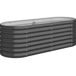 vidaXL Jardinera acero galvanizado 114x40x36 cm Antracita New