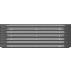 vidaXL Jardinera acero galvanizado 114x40x36 cm Antracita New