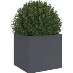 vidaXL Jardinera acero gris antracita 32x30x29 cm Acero/Antracita Clearance