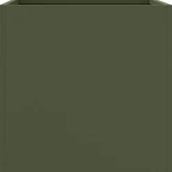 vidaXL Jardinera acero verde oliva 32x30x29 cm Acero/Verde New