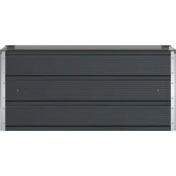 vidaXL Jardinera 100 x 50 x 45 cm Acero Galvanizado Antracita Clearance