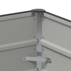 vidaXL Jardinera 100 x 50 x 45 cm Acero Galvanizado Antracita Clearance