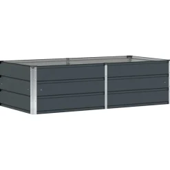 vidaXL Jardinera 160 x 80 x 45 cm Acero Antracita Outlet