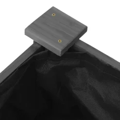 vidaXL Jardinera arriate forro madera maciza marrón abeto 120x45x25 cm Gris Online