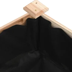 vidaXL Jardinera arriate con forro madera maciza abeto 120x45x25 cm Natural Outlet