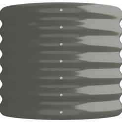 vidaXL Jardín-Jardinera arriate acero galvanizado 114x40x36 cm