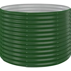 vidaXL Jardín-Jardinera arriate acero galvanizado 100x100x68 cm