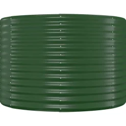 vidaXL Jardín-Jardinera arriate acero galvanizado 100x100x68 cm