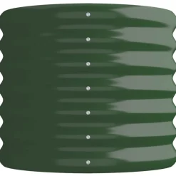 vidaXL Jardín-Jardinera arriate acero galvanizado 114x40x36 cm