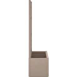 vidaXL Jardinera con enrejado PP marrón claro 80x36x140 cm Marr&oacute;n claro Discount