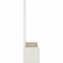 vidaXL Jardinera con enrejado PP 80x36x140 cm Blanco