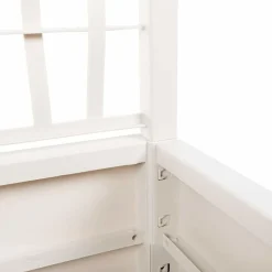 vidaXL Jardinera con enrejado PP 80x36x140 cm Blanco