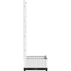 vidaXL Jardinera con enrejado PP 40x40x121,5 cm Blanco Discount