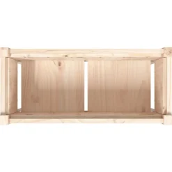 vidaXL Jardinera con patas madera maciza de pino 70x31x70 cm Pino natural