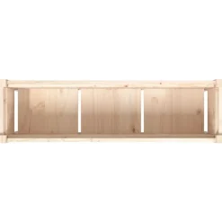 vidaXL Jardinera con patas madera maciza de pino 110x31x70 cm Pino natural Best