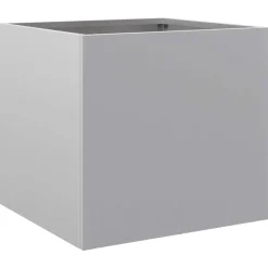 vidaXL Jardinera de acero galvanizado plateado 32x30x29 cm Acero galvanizado / Plateado Clearance