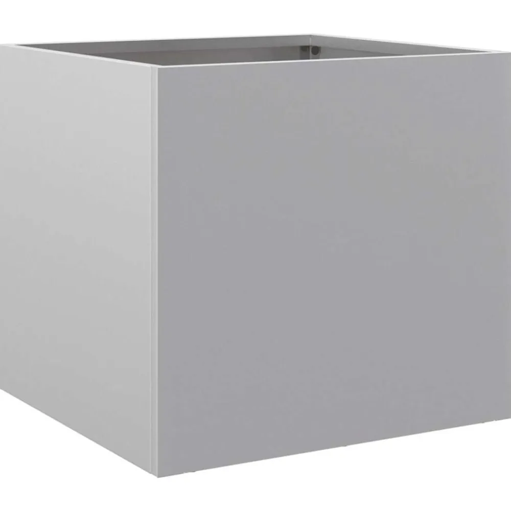 vidaXL Jardinera de acero galvanizado plateado 32x30x29 cm Acero galvanizado / Plateado Clearance