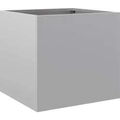 vidaXL Jardinera de acero galvanizado plateado 32x30x29 cm Acero galvanizado / Plateado Clearance