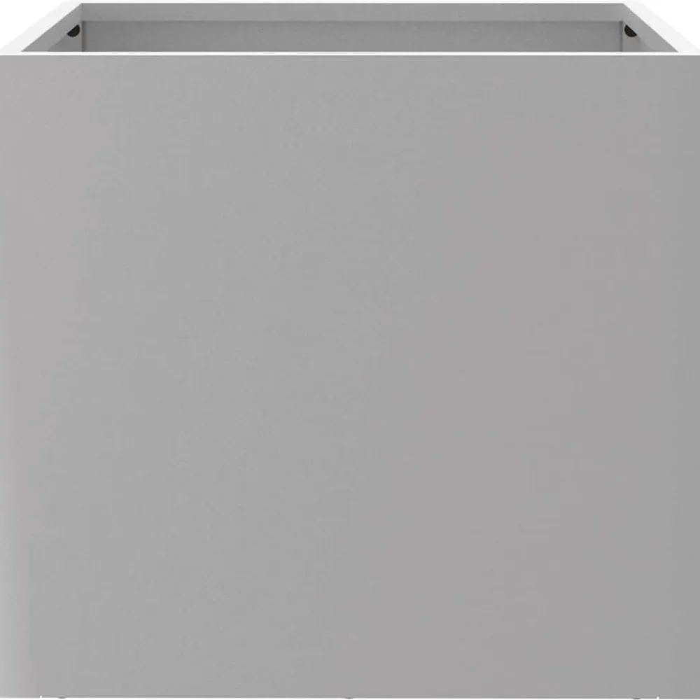 vidaXL Jardinera de acero galvanizado plateado 32x30x29 cm Acero galvanizado / Plateado Clearance