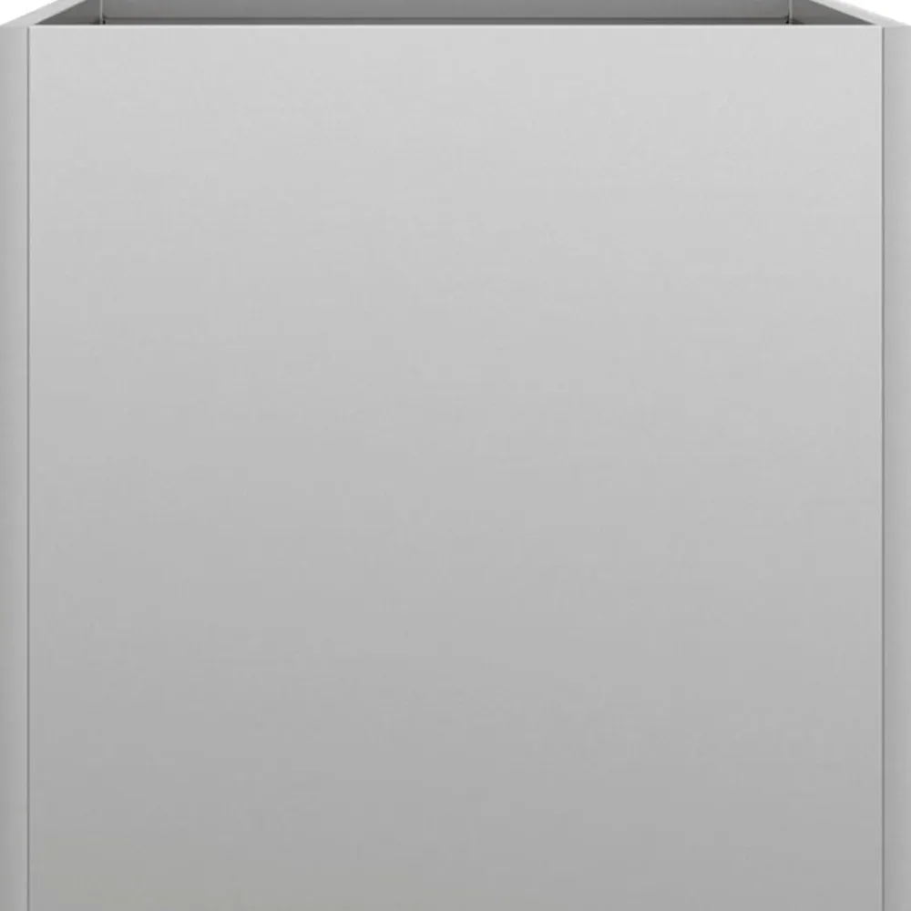 vidaXL Jardinera de acero galvanizado plateado 32x30x29 cm Acero galvanizado / Plateado Clearance