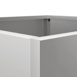 vidaXL Jardinera de acero galvanizado plateado 32x30x29 cm Acero galvanizado / Plateado Clearance