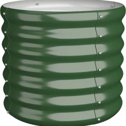vidaXL Jardín-Jardinera de acero galvanizado 40x40x36 cm