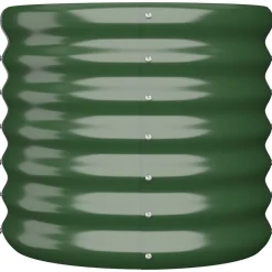 vidaXL Jardín-Jardinera de acero galvanizado 40x40x36 cm