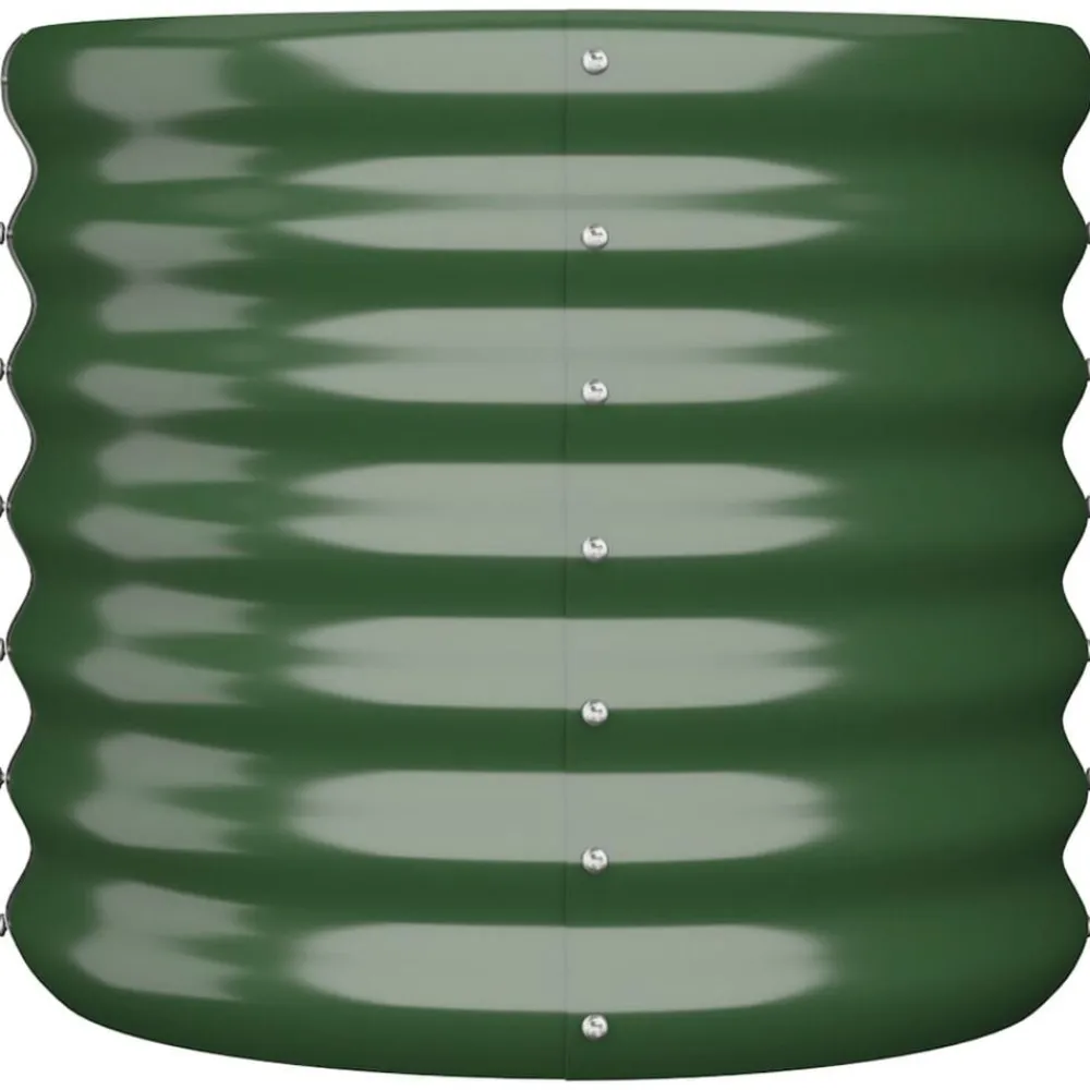 vidaXL Jardín-Jardinera de acero galvanizado 40x40x36 cm