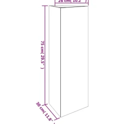vidaXL Jardinera de acero corten 30x26x75 cm Acero oxidado/Marr&oacute;n New