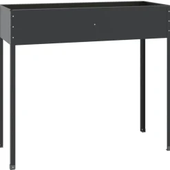 vidaXL Jardinera de acero galvanizado gris antracita 100,5x40,5x90 cm Sale