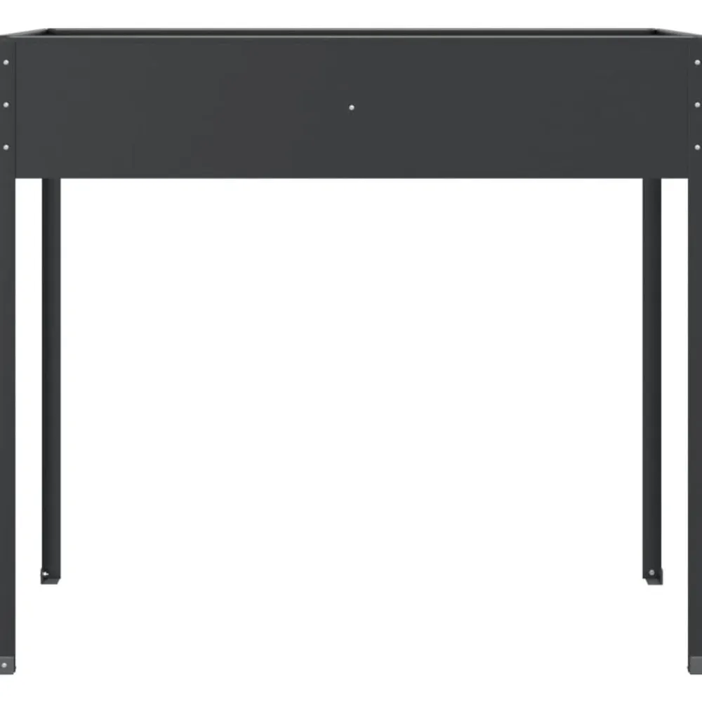 vidaXL Jardinera de acero galvanizado gris antracita 100,5x40,5x90 cm Sale