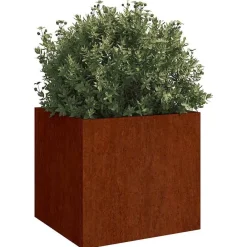vidaXL Jardinera de acero corten 32x30x29 cm Acero oxidado/Marr&oacute;n Hot
