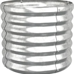 vidaXL Jardín-Jardinera de acero galvanizado 40x40x36 cm