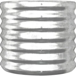 vidaXL Jardín-Jardinera de acero galvanizado 40x40x36 cm